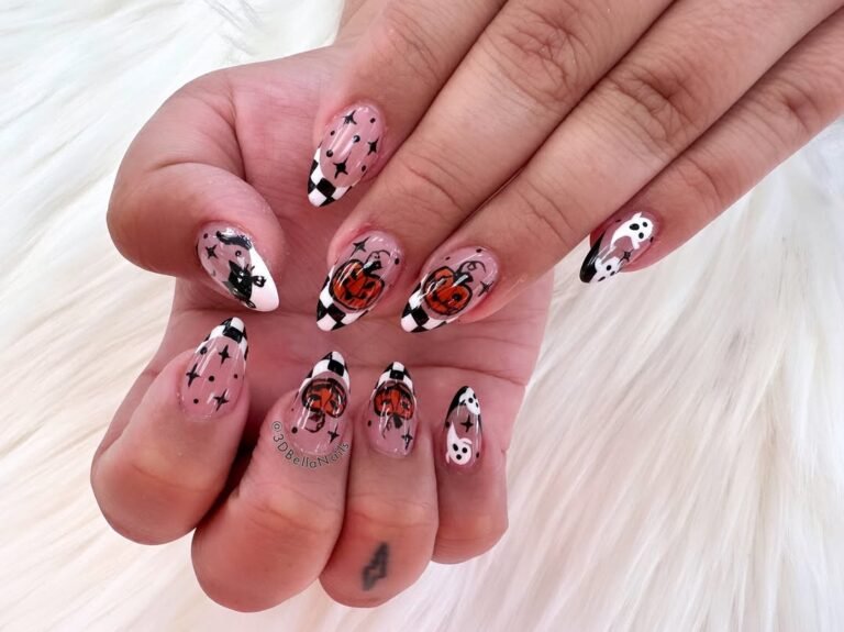 Checkered Spooks & Pumpkins