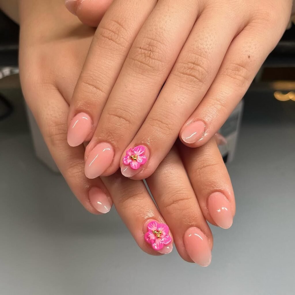 Glossy Nude with Bloom Pop