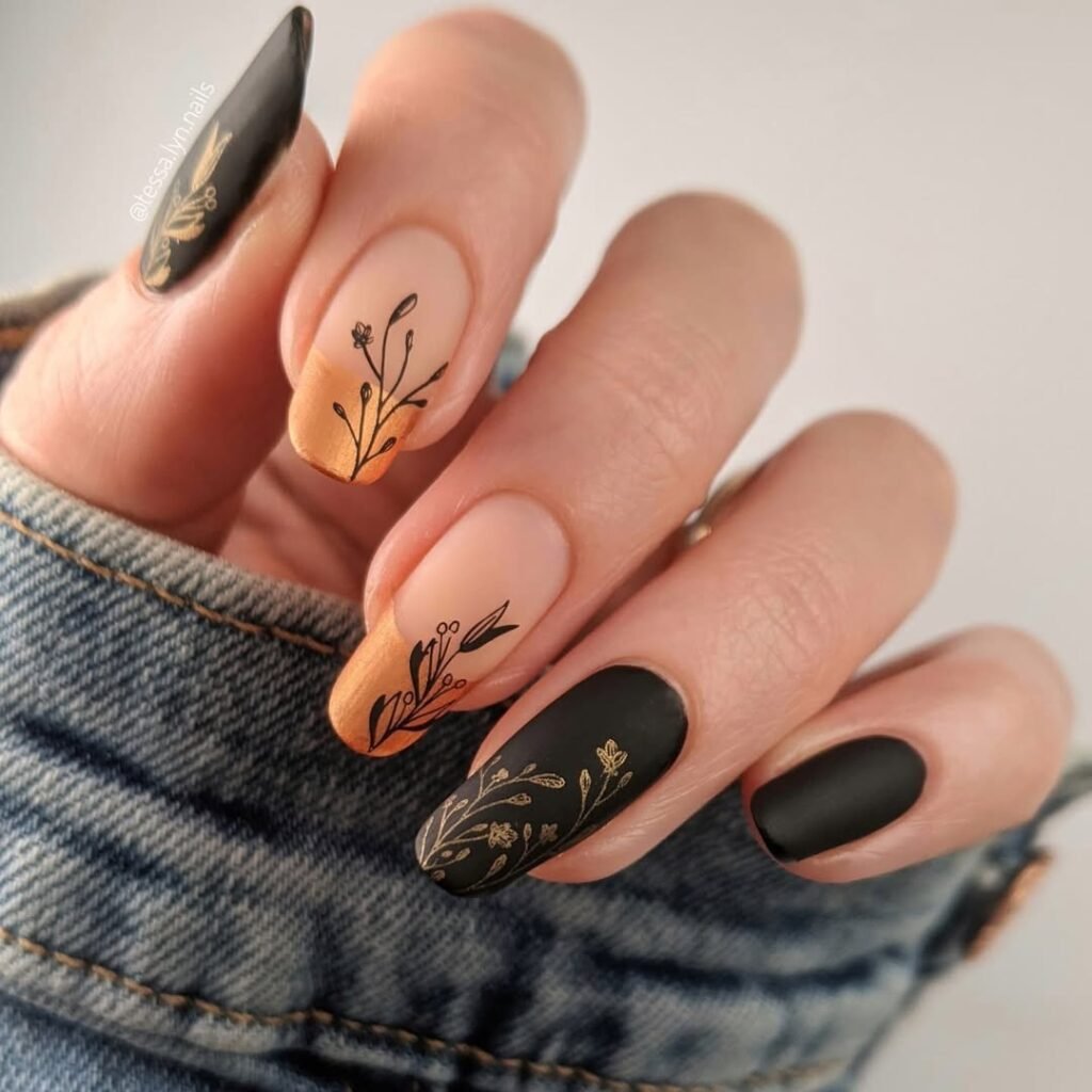 Golden Petals & Burnt Ombre