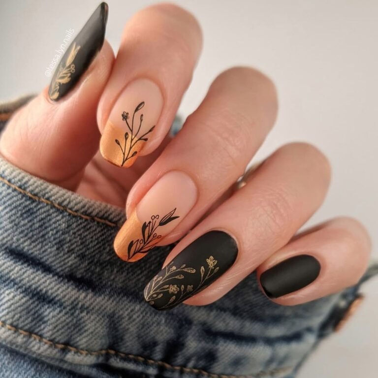 Golden Petals & Burnt Ombre