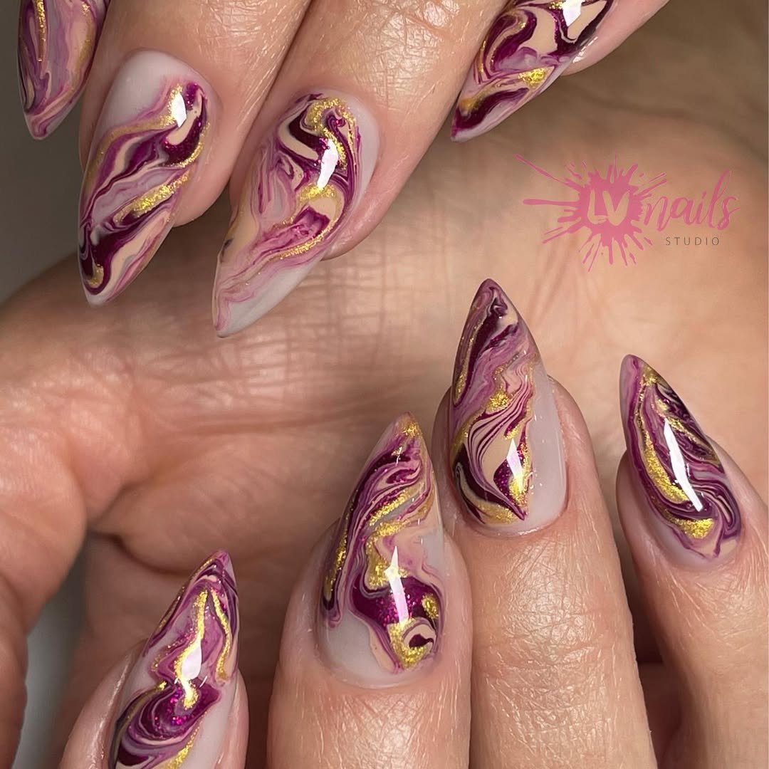 Regal Plum Swirls